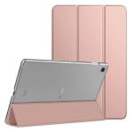Microsonic Samsung Galaxy Tab S6 Lite 10.4 P610 Rose Gold Slim Translucent Back Smart Cover Kılıf