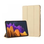 Microsonic Samsung Galaxy Tab S8 Plus X800 Kılıf Slim Translucent Back Smart Cover Gold