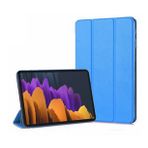 Microsonic Samsung Galaxy Tab S8 X700 Kılıf Slim Translucent Back Smart Cover Mavi