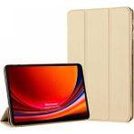 Microsonic Samsung Galaxy Tab S9 Fe Kılıf Slim Translucent Back Smart Cover Gold