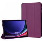 Microsonic Samsung Galaxy Tab S9 X710 Kılıf Slim Translucent Back Smart Cover Mor