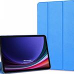 Microsonic Samsung Galaxy Tab S9 X710 Slim Translucent Back Smart Cover Mavi Kılıf