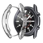Microsonic Samsung Galaxy Watch 3 41mm için Kılıf 360 Full Round Soft Silicone Şeffaf [Galaxy Watch 3 41mm ile Uyumlu Kılıf - Şeffaf]