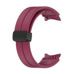 Microsonic Samsung Galaxy Watch 4 40 mm için Ribbon Line Bordo Kordon