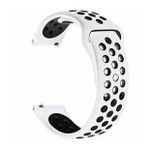 Microsonic Samsung Galaxy Watch 4 40 mm Rainbow Sport Band Siyah Beyaz Kordon