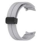 Microsonic Samsung Galaxy Watch 4 44 mm Ribbon Line Gri Kordon