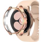 Microsonic Samsung Galaxy Watch 4 44MM Kılıf 360 Full Round Soft Silicone Rose Gold