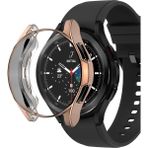 Microsonic Samsung Galaxy Watch 4 Classic 42MM Kılıf 360 Full Round Soft Silicone Rose Gold
