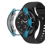 Microsonic Samsung Galaxy Watch 4 Classic 46mm için Kılıf 360 Full Round Soft Silicone Koyu Yeşil [Galaxy Watch 4 Classic 46mm ile Uyumlu Kılıf - Koyu Yeşil]