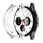 Microsonic Samsung Galaxy Watch 4 Classic 46mm için Kılıf 360 Full Round Soft Silicone Şeffaf [Galaxy Watch 4 Classic 46mm ile Uyumlu Kılıf - Şeffaf]
