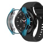 Microsonic Samsung Galaxy Watch 4 Classic 46MM Kılıf 360 Full Round Soft Silicone Koyu Yeşil