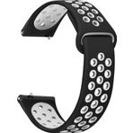 Microsonic Samsung Galaxy Watch 5 40 mm Rainbow Sport Band Beyaz Siyah Kordon