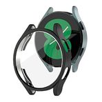 Microsonic Samsung Galaxy Watch 5 Pro 45mm için Kılıf Ekranı Tam Kaplayan 360 Full Round Soft Silicone Siyah [Galaxy Watch 5 Pro 45mm ile Uyumlu Kılıf - Siyah]