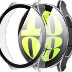 Microsonic Samsung Galaxy Watch 6 40mm Kılıf Clear Premium Slim WatchBand Şeffaf