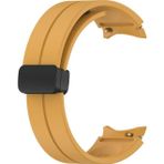 Microsonic Samsung Galaxy Watch 6 Classic 47 mm Ribbon Line Sarı Kordon