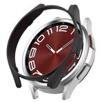 Microsonic Samsung Galaxy Watch 6 Classic 47mm Kılıf Matte Premium Slim WatchBand Siyah [Galaxy Watch 6 Classic 47mm ile Uyumlu Kılıf - Siyah]