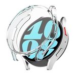 Microsonic Samsung Galaxy Watch 7 44mm için Kılıf Ekranı Tam Kaplayan 360 Full Round Soft Silicone Şeffaf [Galaxy Watch 7 44mm ile Uyumlu Kılıf - Şeffaf]