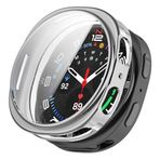 Microsonic Samsung Galaxy Watch 8 40mm için Kılıf Ekranı Tam Kaplayan 360 Full Round Soft Silicone Gümüş [Galaxy Watch 8 40mm ile Uyumlu Kılıf - Gümüş]