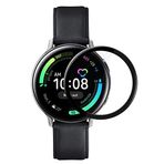 Microsonic Samsung Galaxy Watch Active 2 44mm Tam Kaplayan Temperli Cam Full Ekran Koruyucu Siyah [Galaxy Watch Active 2 44mm ile Uyumlu Ekran Koruyucu]