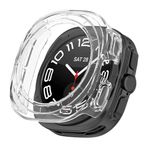 Microsonic Samsung Galaxy Watch Ultra 2025 için Kılıf 360 Full Round Soft Silicone Şeffaf [Galaxy Watch Ultra 2025 ile Uyumlu Kılıf - Şeffaf]