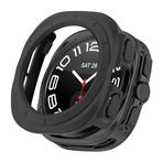 Microsonic Samsung Galaxy Watch Ultra için Kılıf 360 Full Round Soft Silicone Siyah [Galaxy Watch Ultra ile Uyumlu Kılıf - Siyah]