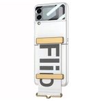 Microsonic Samsung Galaxy Z Flip 3 için Kılıf Flio Strap, Gümüş [Galaxy Z Flip 3 ile Uyumlu Kılıf - Gümüş]