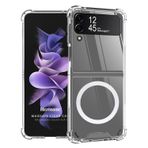 Microsonic Samsung Galaxy Z Flip 3 için Kılıf MagSafe Clear Soft Şeffaf [Galaxy Z Flip 3 ile Uyumlu Kılıf - Şeffaf]