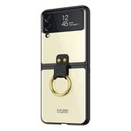 Microsonic Samsung Galaxy Z Flip 3 için Kılıf Ring Loft Clear Siyah [Galaxy Z Flip 3 ile Uyumlu Kılıf - Siyah]