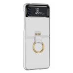 Microsonic Samsung Galaxy Z Flip 3 Ring Loft Clear Şeffaf Cep Telefonu Kılıfı