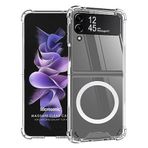 Microsonic Samsung Galaxy Z Flip 4 için Kılıf MagSafe Clear Soft Şeffaf [Galaxy Z Flip 4 ile Uyumlu Kılıf - Şeffaf]