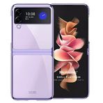 Microsonic Samsung Galaxy Z Flip 4 için Kılıf Shell Platinum Mor [Galaxy Z Flip 4 ile Uyumlu Kılıf - Mor]