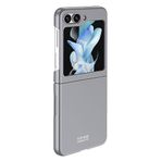 Microsonic Samsung Galaxy Z Flip 5 için Kılıf Shape Hard Cover Gri [Galaxy Z Flip 5 ile Uyumlu Kılıf - Gri]