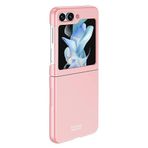 Microsonic Samsung Galaxy Z Flip 5 için Kılıf Shape Hard Cover Pembe [Galaxy Z Flip 5 ile Uyumlu Kılıf - Pembe]