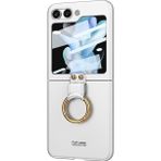 Microsonic Samsung Galaxy Z Flip 5 Ring Fall Platinum Gümüş Kılıf