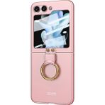 Microsonic Samsung Galaxy Z Flip 5 Ring Fall Platinum Pembe Kılıf