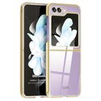 Microsonic Samsung Galaxy Z Flip 7 FE için Kılıf Shell Platinum Gold [Galaxy Z Flip 7 FE ile Uyumlu Kılıf - Gold]