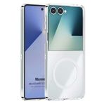 Microsonic Samsung Galaxy Z Flip 7 için Kılıf MagSafe Clear Soft Şeffaf [Galaxy Z Flip 7 ile Uyumlu Kılıf - Şeffaf]