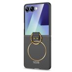 Microsonic Samsung Galaxy Z Flip 7 için Kılıf Ring Fall MagSafe Siyah [Galaxy Z Flip 7 ile Uyumlu Kılıf - Siyah]