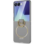 Microsonic Samsung Galaxy Z Flip 7 Kılıf Ring Fall Magsafe Gümüş