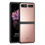 Microsonic Samsung Galaxy Z Flip için Kılıf Shell Platinum Siyah [Galaxy Z Flip ile Uyumlu Kılıf - Siyah]