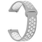 Microsonic Samsung Gear S3 Frontier Rainbow Gently Band Gri Beyaz Kordon