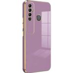 Microsonic Tecno Spark 7 Pro Olive Plated Lila Kılıf