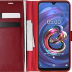 Microsonic Vestel Venüs E5 Delux Leather Wallet Kırmızı Cep Telefonu Kılıfı