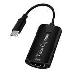 Microsonic Video Capture Kablo, Type-C HDMI Adaptör Çevirici Siyah
