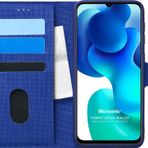 Microsonic Xiaomi Mi 10 Lite Zoom Fabric Book Wallet Lacivert Kılıf