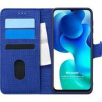Microsonic Xiaomi Mi 10 Lite Zoom Fabric Book Wallet Lacivert Kılıf