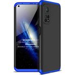 Microsonic Xiaomi Mi 10T Double Dip 360 Protective Siyah Mavi Kılıf