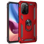 Microsonic Xiaomi Mi 11i Military Ring Holder Kırmızı Kılıf