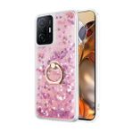 Microsonic Xiaomi Mi 11T Pro Glitter Liquid Holder Pembe Kılıf