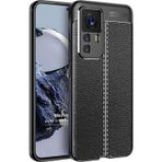 Microsonic Xiaomi Mi 12T Deri Dokulu Silikon Siyah Kılıf